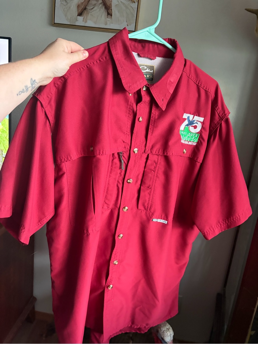 Ducks Unlimited 75th Anniversary Drake Button Up Shirt